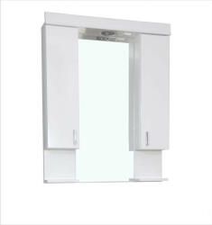 Global Viva Tükrös fürdőszobai szekrény LED világítással - DUPLA szekrénnyel - 85 x 97 x 17 cm (1E850) - globalvivamarket