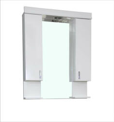 Global Viva Tükrös fürdőszobai szekrény LED világítással - DUPLA szekrénnyel - 80 x 99 x 17 cm (2E800)