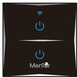 MMD Intrerupator inteligent wireless Mentor WiFi 10A 1200W, dublu, cu touch (MMDES006-61902)
