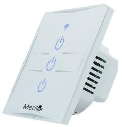 MMD Intrerupator Smart triplu Mentor ES028 WiFi 10A 1800W, cu touch (MMDES028-73073)
