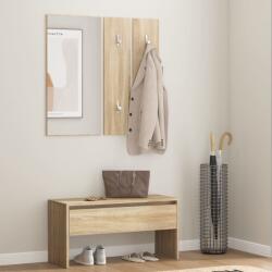 vidaXL Set de mobilier pentru hol, stejar sonoma, lemn prelucrat (808786)