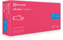 Mercator Medical Mercator nitrylex® magenta (élénk rózsaszín) orvosi púdermentes nitril kesztyű - L - magenta