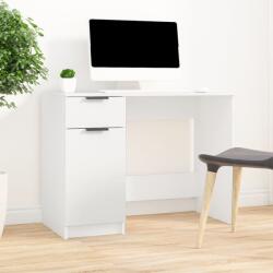 vidaXL Birou, alb, 100x50x75 cm, lemn prelucrat (811493)