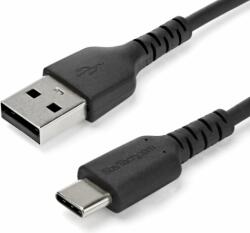 StarTech RUSB2AC2MB USB-A apa - USB-C apa 2.0 Adat és töltőkábel - Fekete (2m) (RUSB2AC2MB)