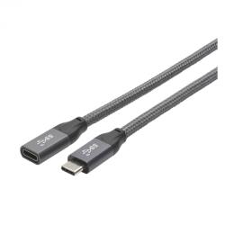 HICON Cablu prelungitor USB 3.2 Gen2 Type C T-M brodat 1.5m, Hicon HI-U3CF-0150 (HI-U3CF-0150)