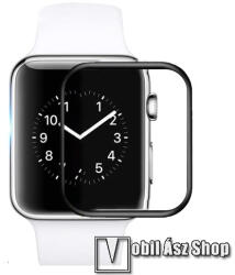 Okosóra előlap védő karcálló edzett üveg - 1db, 9H, 3D - A TELJES ELŐLAPOT VÉDI! - FEKETE - APPLE Watch Ultra (49mm) / Watch Ultra 2 (49mm)