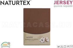 Naturtex Jersey gumis lepedő csokibarna 180-200x200 cm - matracasz