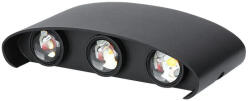 V-TAC Lampă de perete LED 5W, Lumina Calda 3000K, Corp Negru Nisip (49506-)