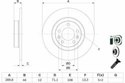 Bosch Disc frana BOSCH 0 986 479 130 (0 986 479 130) - automobilus
