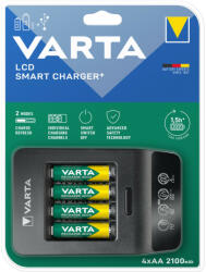 VARTA 57684101441 LCD Smart Charger/4db/AA/2100mAh akku/akku töltő - avplanet