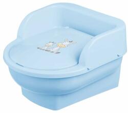Maltex Baby - Olita copii, mini toaleta, recipient detasabil, Zebra Light Blue, (C9852)