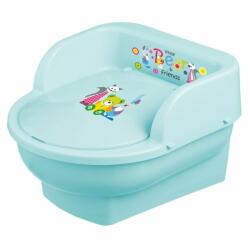 Maltex Baby - Olita copii, mini toaleta, recipient detasabil, Bear Friends Mint, (C675)