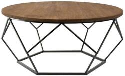 HowHomely Kávésasztal OAKLOFT 41, 5x90 cm fekete/tölgy DD0059 (DD0059)