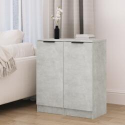 vidaXL Servante, 2 buc. , gri beton, 30x30x70 cm, lemn compozit (811142) Comoda