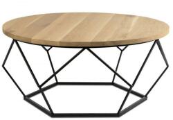 HowHomely Kávésasztal OAKLOFT 41, 5x90 cm fekete/tölgy DD0060 (DD0060)