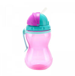 Canpol babies Canpol Sport itatópohár szívószállal 370 ml (12h+) - Rózsaszín