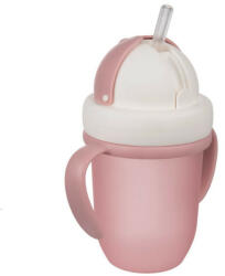 Canpol babies Canpol FlipTop szívószálas pohár 210 ml (9h+) - Matt rózsaszín