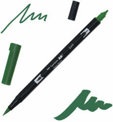 Tombow abt dual brush pen kétvégű filctoll - 249, hunter green