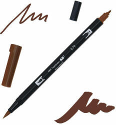 Tombow abt dual brush pen kétvégű filctoll - 879, brown