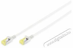 ASSMANN CAT6A U/FTP LSZH 0, 5m szürke slim patch kábel - digitalko