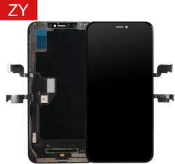 MH Protect iPhone XS Max TFT INCELL ZY komplett kijelző kerettel fekete