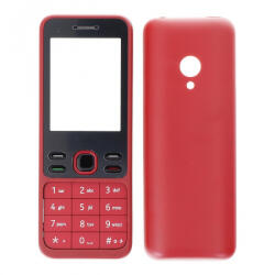 Nokia 150 (2020) előlap, akkufedél, középső keret billentyűzettel piros, gyári