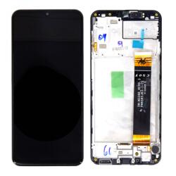 Samsung A235 Galaxy A23 4G LCD Kijelző+Érintőüveg, Fekete, Black (GH82-28563A, GH82-28657A) Service Pack
