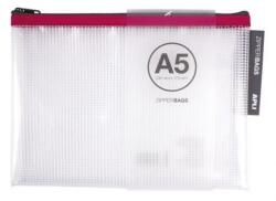 APLI Iratrendező tasak, cipzáras, A5, vegyes színek