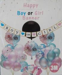 boy or girl csillámos betűfüzér (3 m)