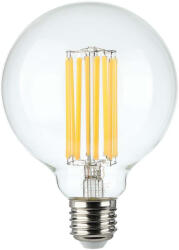 V-TAC Bec LED 18W, Filament, E27, G95, Clear Cover, 3000K, 135lm/W (10385-)