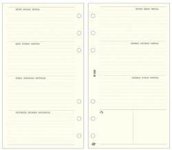 SATURNUS Gyűrűs kalendárium betét SATURNUS L358 bianco heti tervező sárga lapos (24SL358-CHA) - papir-bolt