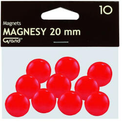 GRAND Táblamágnes GRAND 20mm piros 10 darabos (130-1688) - papir-bolt
