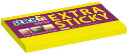STICK N Öntapadós jegyzettömb STICK'N extra erős 76x127mm neon sárga 90 lap (21674)