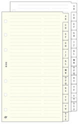 SATURNUS Gyűrűs kalendárium betét SATURNUS S315/F telefonregiszter fehér lapos (24SS315-FEH) - papir-bolt