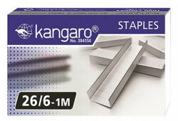 KANGARO Tűzőkapocs KANGARO 26/6 1000/dob (C526326) - papir-bolt