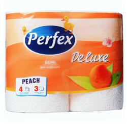 Perfex Toalettpapír PERFEX Deluxe 3 rétegű 4 tekercses barack (HT10458) - papir-bolt
