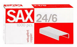 SAX Tűzőkapocs SAX 24/6 réz 1000 db/dob (7330063000) - papir-bolt