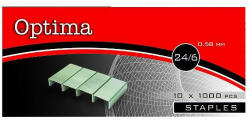 OPTIMA Tűzőkapocs OPTIMA 24/6 1000 db/dob (22131) - papir-bolt