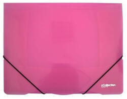 eCollection Gumis mappa E-COLLECTION A/4 műanyag pink (2-588) - papir-bolt