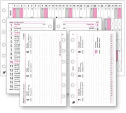 SATURNUS Gyűrűs kalendárium betét SATURNUS S311/F heti fehér lapos 2024 (24SS311-FEH) - papir-bolt