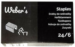 WEBER S Tűzőkapocs WEBER'S 24/6 1000 darabos