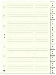 SATURNUS Gyűrűs kalendárium betét SATURNUS L315 telefonregiszter sárga lapos (24SL315-CHA) - papir-bolt