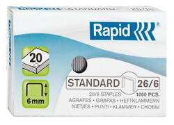 RAPID Tűzőkapocs RAPID 26/6 1000 db/dob (24861300) - papir-bolt
