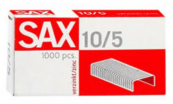 SAX Tűzőkapocs SAX 10/5 cink 1000 db/dob (7330001000) - papir-bolt