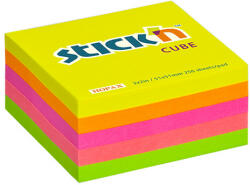 STICK N Öntapadós jegyzettömb STICK'N 51x51mm neon mix 250 lap (21203)