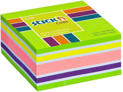 STICK N Öntapadós jegyzettömb STICK'N 76x76mm neon zöld mix 400 lap (21537)