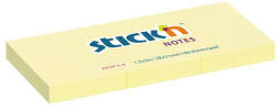 STICK N Öntapadó jegyzettömb STICK'N 38x51mm pasztell sárga 3x100 lap (21003)