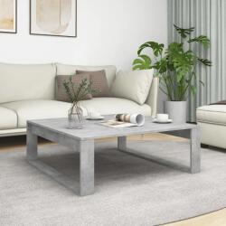 vidaXL Măsuță de cafea, gri beton, 100x100x35 cm, PAL (808634) Masa de cafea