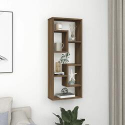 vidaXL Raft de perete, stejar maro, 36x16x90 cm, lemn compozit (815848) Raft