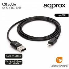 Approx USB2.0 - Micro USB kábel 1m (APPC38)